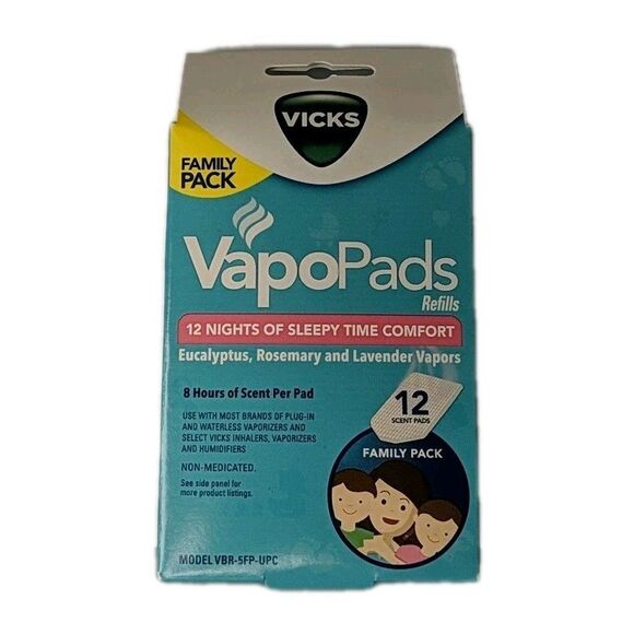 NEW Vicks Vapor Pads Refill Family Pack Lavender, Rosemary, 12.0 ea - Picture 1 of 7